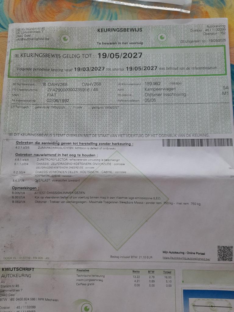 Mobilhome, Caravanes & Camping, Camping-cars, Auvent, Réfrigérateur, Siège standard, Fiat