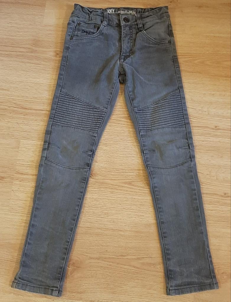 Stoere grijze jeans JBC skinny fit Joey maat 134 of 9 jaar, Broek, Ophalen of Verzenden, Zo goed als nieuw, JBC.