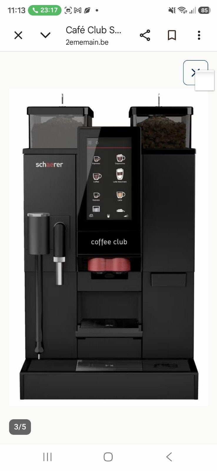 machine a expresso automatique schaerer coffee club, Enlèvement ou Envoi