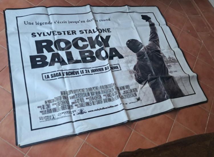 Rocky BalBoa Banner, Gebruikt, Deurposter of groter, Rechthoekig Liggend, Ophalen of Verzenden