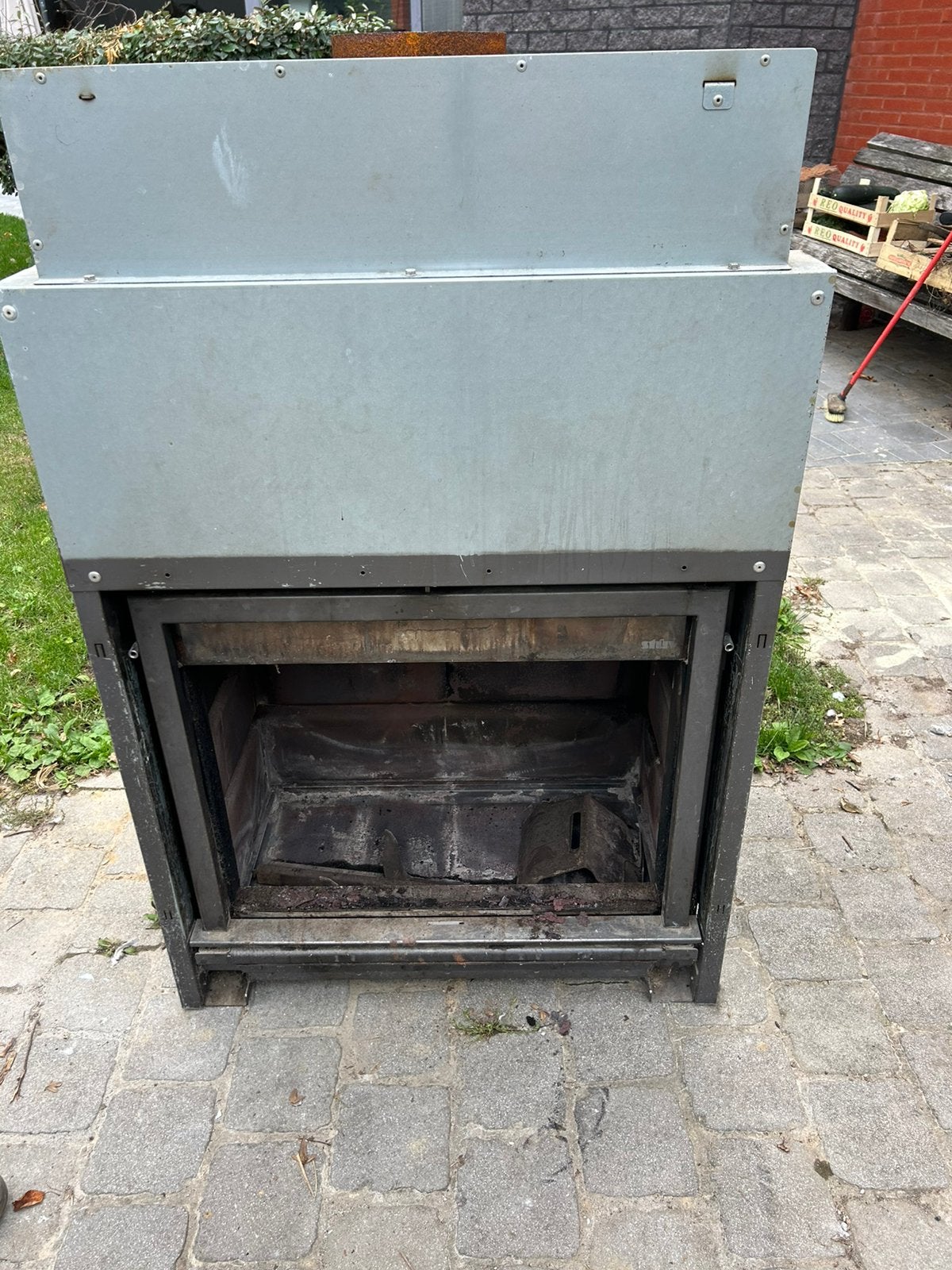 Feu insert casette Stuv 90, Enlèvement, Utilisé, Encastré, Cheminée au bois