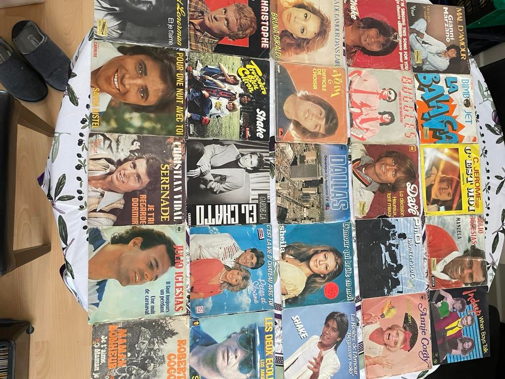 Lot vinyles 45 tours, Enlèvement, Comme neuf