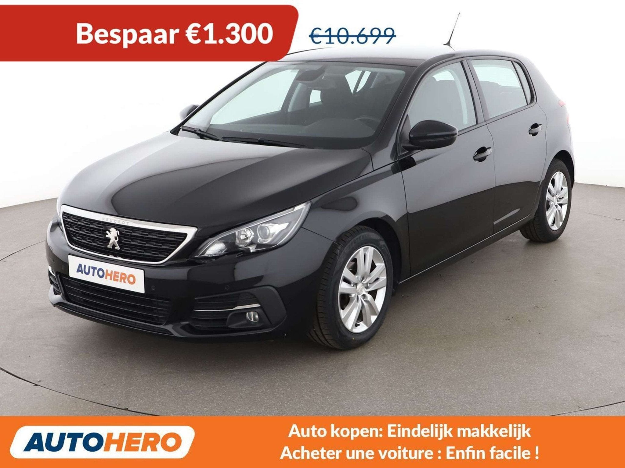 Peugeot 308 1.2 e-THP Active (bj 2018), Auto's, Stof, 1199 cc, Zwart, Voorwielaandrijving