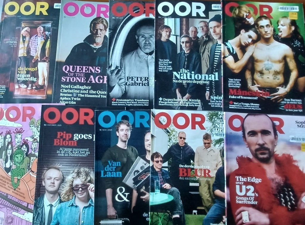 10 x OOR uit 2023/ Blur/The National/U2/Depeche Mode/Deus/, Ophalen of Verzenden, Tijdschrift