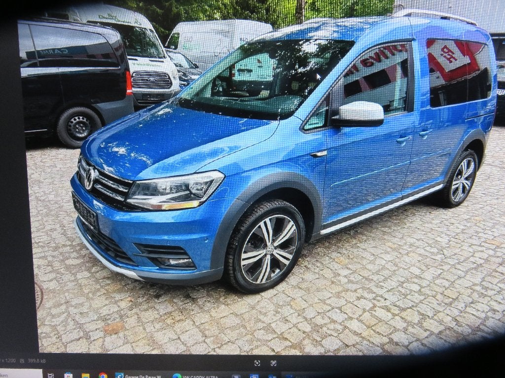 VW CADDY  ALTRACK TSI  1400cc AUTOMAAT ..2018, Auto's, Stof, Euro 6, Blauw, Automatische klimaatregeling