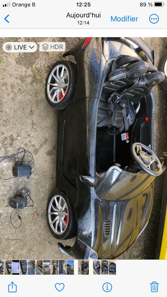Voiture électrique pour enfants, Enlèvement