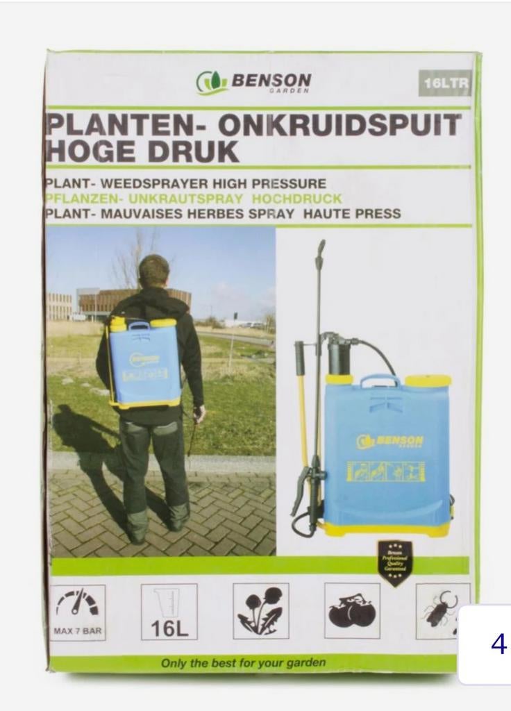 Planten onkruid spuit hogedruk, Tuin en Terras, Ophalen of Verzenden
