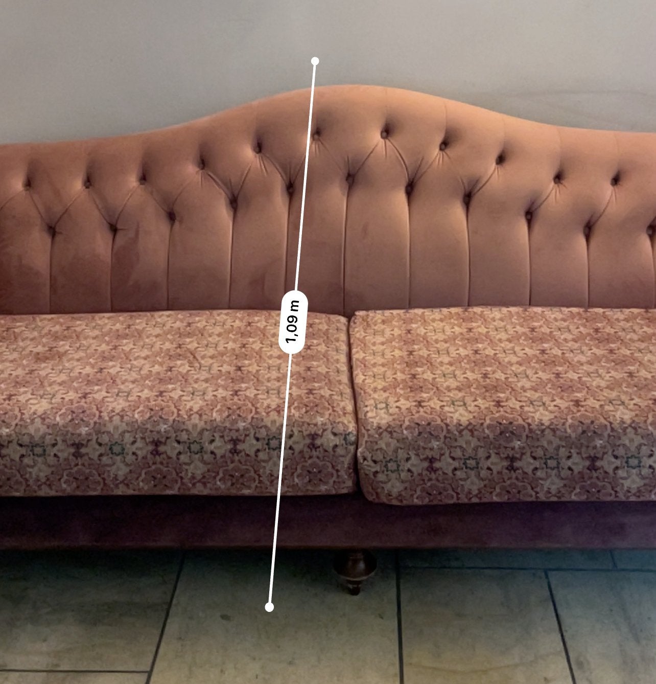 klassieke Chesterfield salonset –2 zitbanken  + fauteuil, Ophalen, Zo goed als nieuw