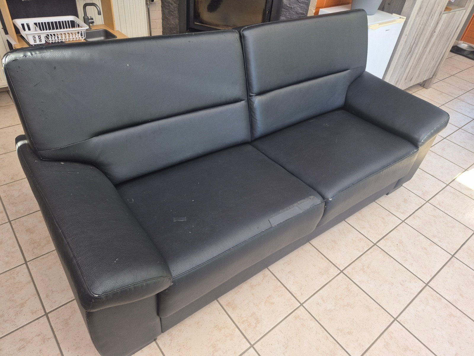 fauteuil occasion, Ophalen, Kunststof, Gebruikt, Driepersoons