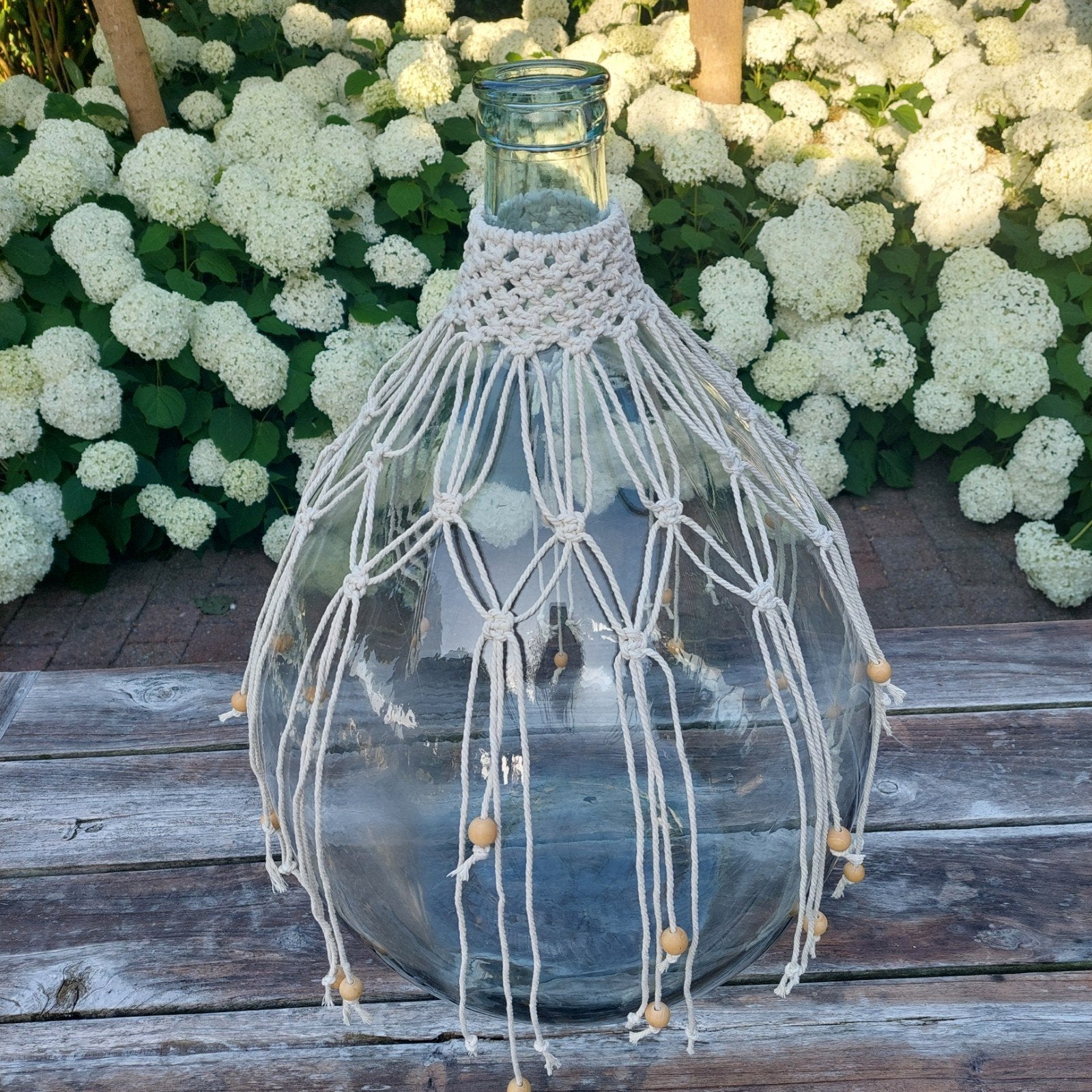 Macramé Dame Jeanne decoratie, Verzenden