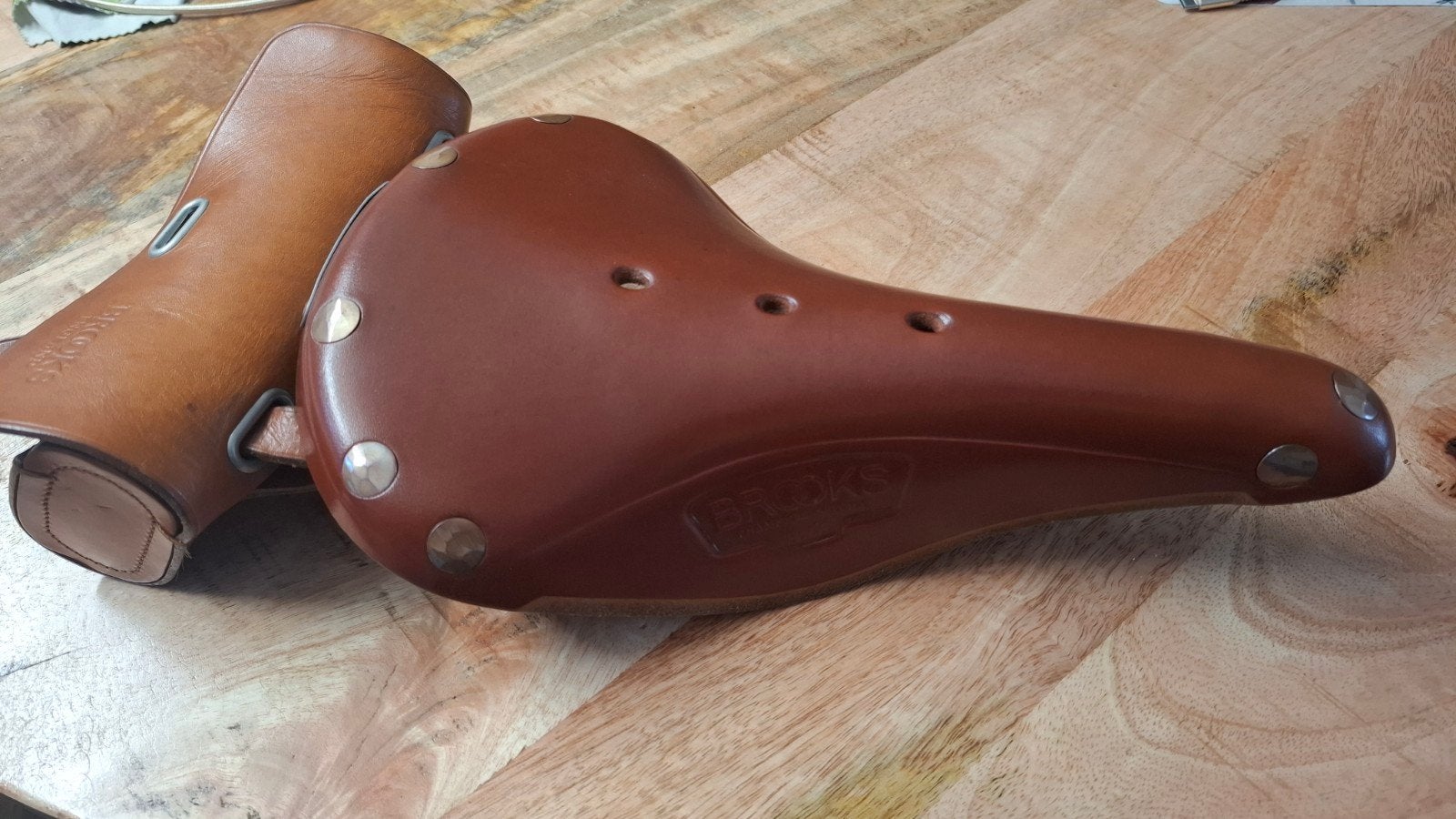 selle brooks B17 +poignées, Enlèvement, Comme neuf, Brooks