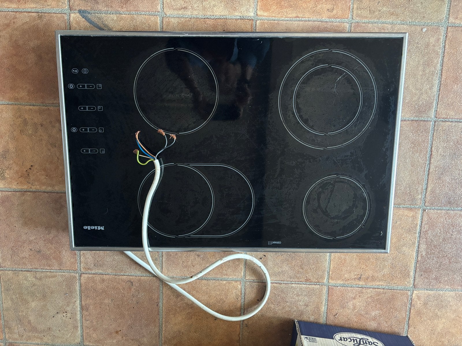 Miele kookplaat, Elektronische apparatuur, Ophalen, Gebruikt, Keramisch, 4 kookzones