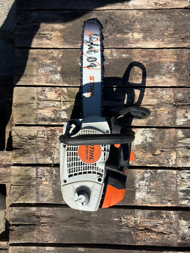 Stihl kettingzaag, Tuin en Terras, Hand-tuingereedschap, Ophalen, Zo goed als nieuw