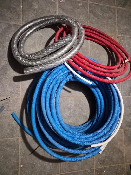 Tubes gainés / conduites pour plomberie et ventilation, Enlèvement
