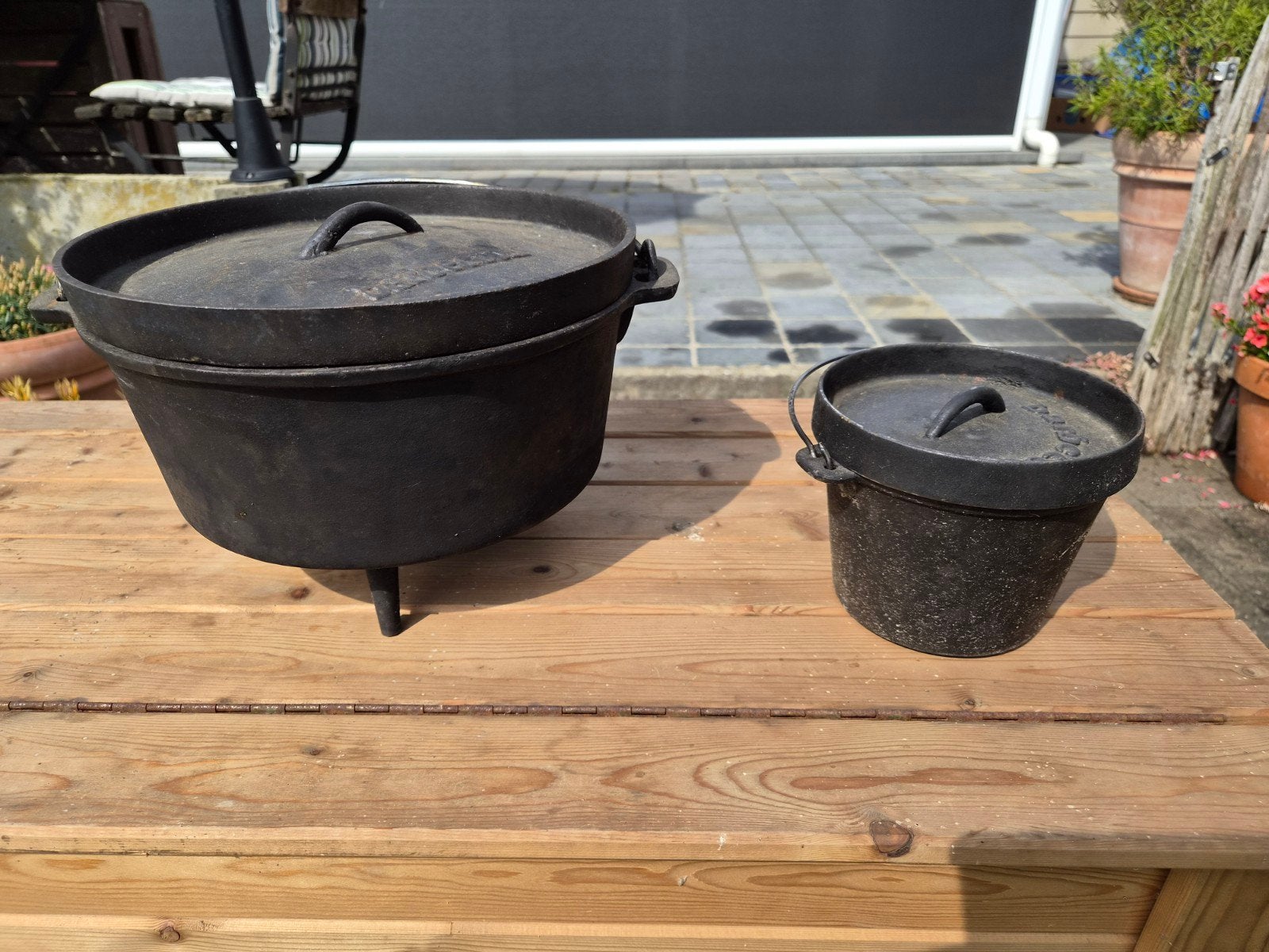 Dutch oven Barbecook - 26cm en 14cm diameter, Ophalen, Gebruikt, Barbecook