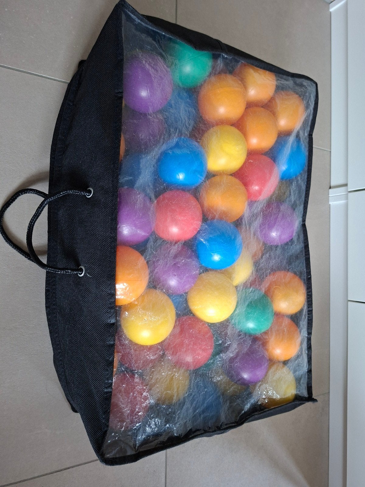 zak met ballen voor ballenbad, Ophalen, Zo goed als nieuw