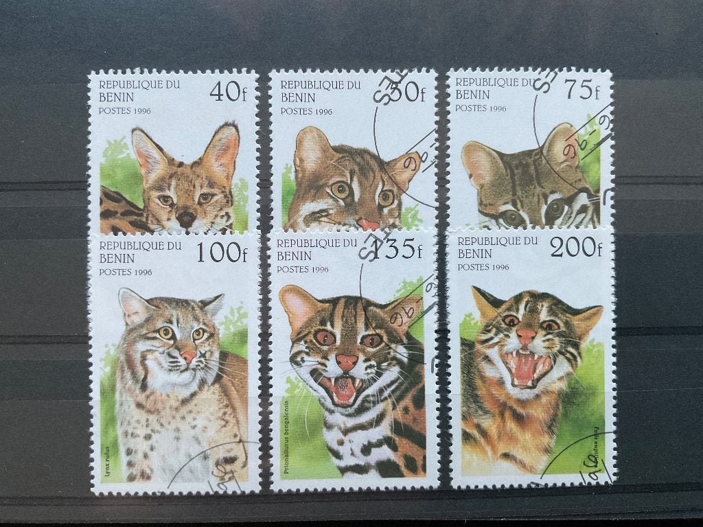 BENIN - WILDE KATTEN, Verzenden, Gestempeld, Dier of Natuur