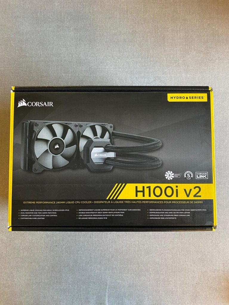Corsair H100i v2 (série Hydro). AIO, Informatique & Logiciels, Refroidisseurs d'ordinateur, Enlèvement ou Envoi, Neuf, Refroidisseur ordinateur à eau