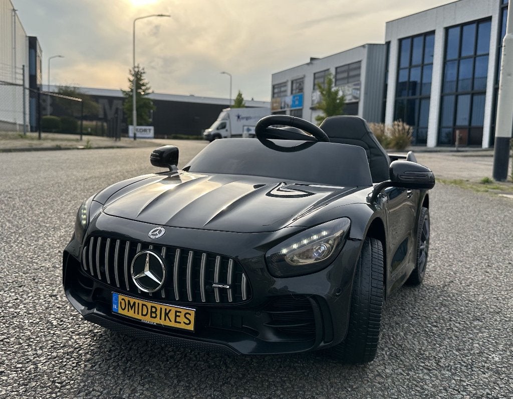 Mercedes GT-R AMG zwart 12V Afstandsbediening, MP3, AUX NIEU, Ophalen of Verzenden, Nieuw