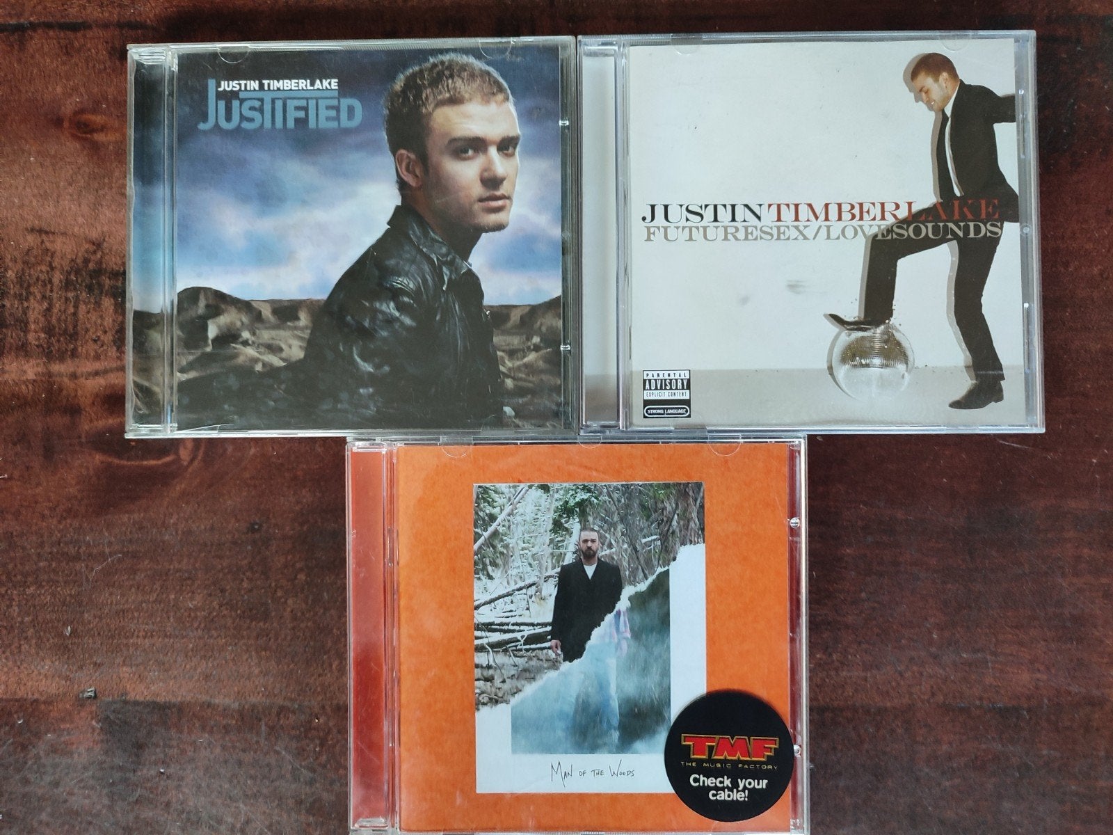 3xCD : JUSTIN TIMBERLAKE - JUSTIFIED /FUTURESEX/MAN OF THE, Enlèvement ou Envoi