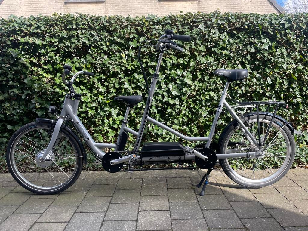 Kind ouder tandem - elektrisch, Fietsen en Brommers, Ophalen, Zo goed als nieuw