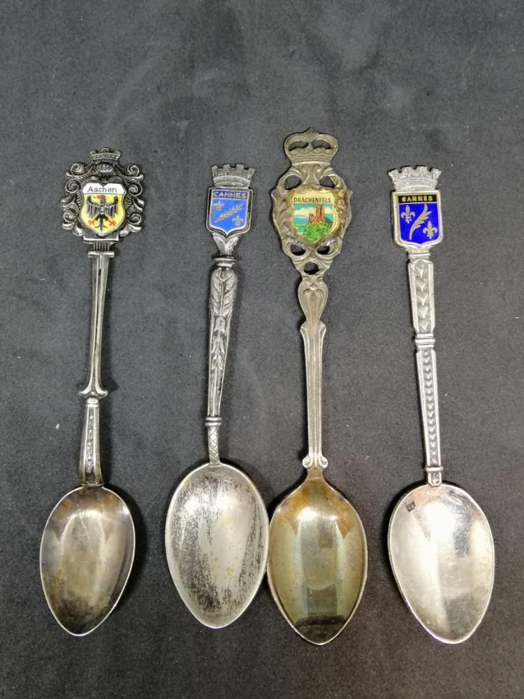 Souvenir lepels zilver, Antiquités & Art, Enlèvement ou Envoi, Argent