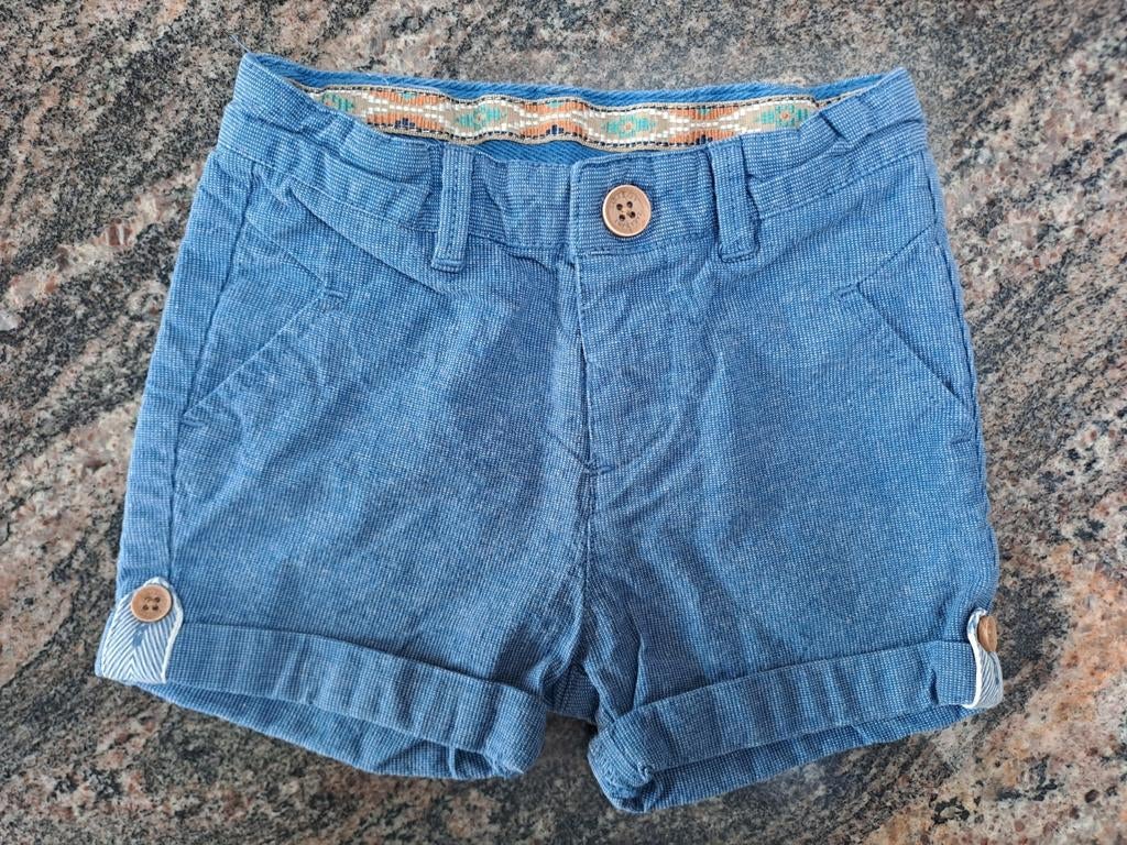 Short bleu taille 74, Enfants & Bébés, Vêtements de bébé | Taille 74, Pantalon, Garçon, Enlèvement ou Envoi, Comme neuf