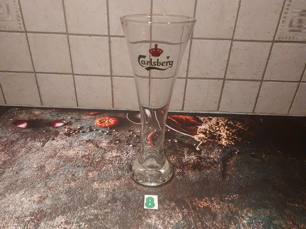 Grand verre Carlsberg, Enlèvement ou Envoi, Comme neuf, Verre à bière