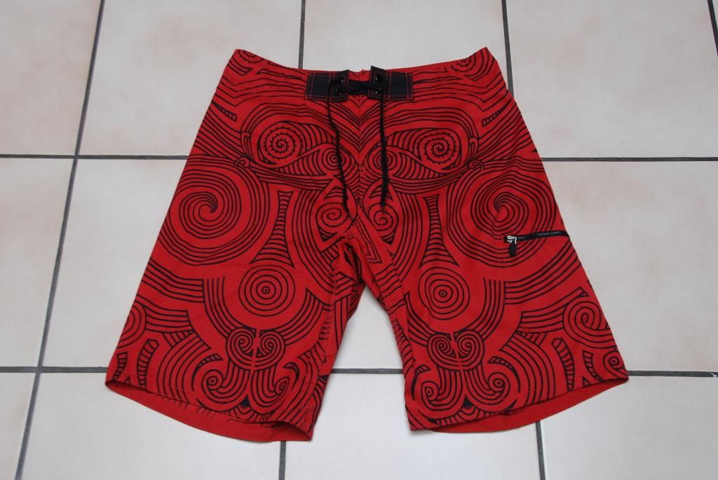Bermuda Boardshort „H&M” rode en zwarte W30 jerseyshort, Kleding | Heren, Badmode en Zwemkleding, Maat 48/50 (M), Ophalen of Verzenden