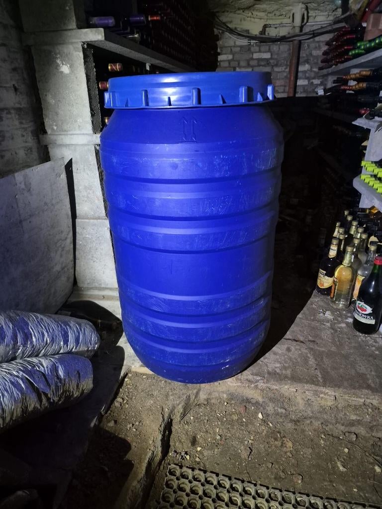 Kunststof schroefdekselvat - 200 liter, 150 liter of meer, Ophalen, Zo goed als nieuw, Kunststof