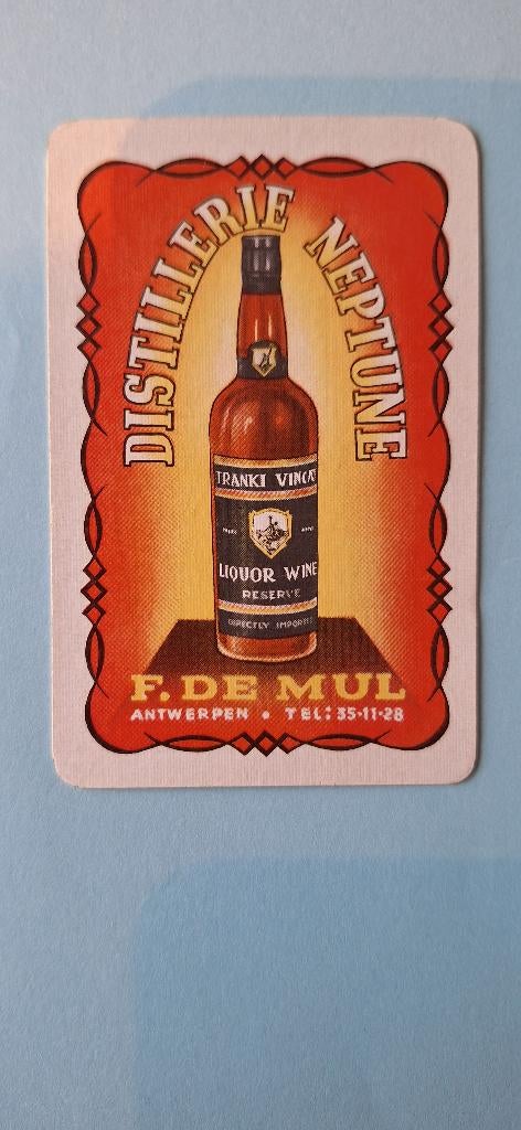Carte à jouer anversoise — Distillerie Neptune De Mul_24, Enlèvement ou Envoi, Utilisé, Carte(s) à jouer
