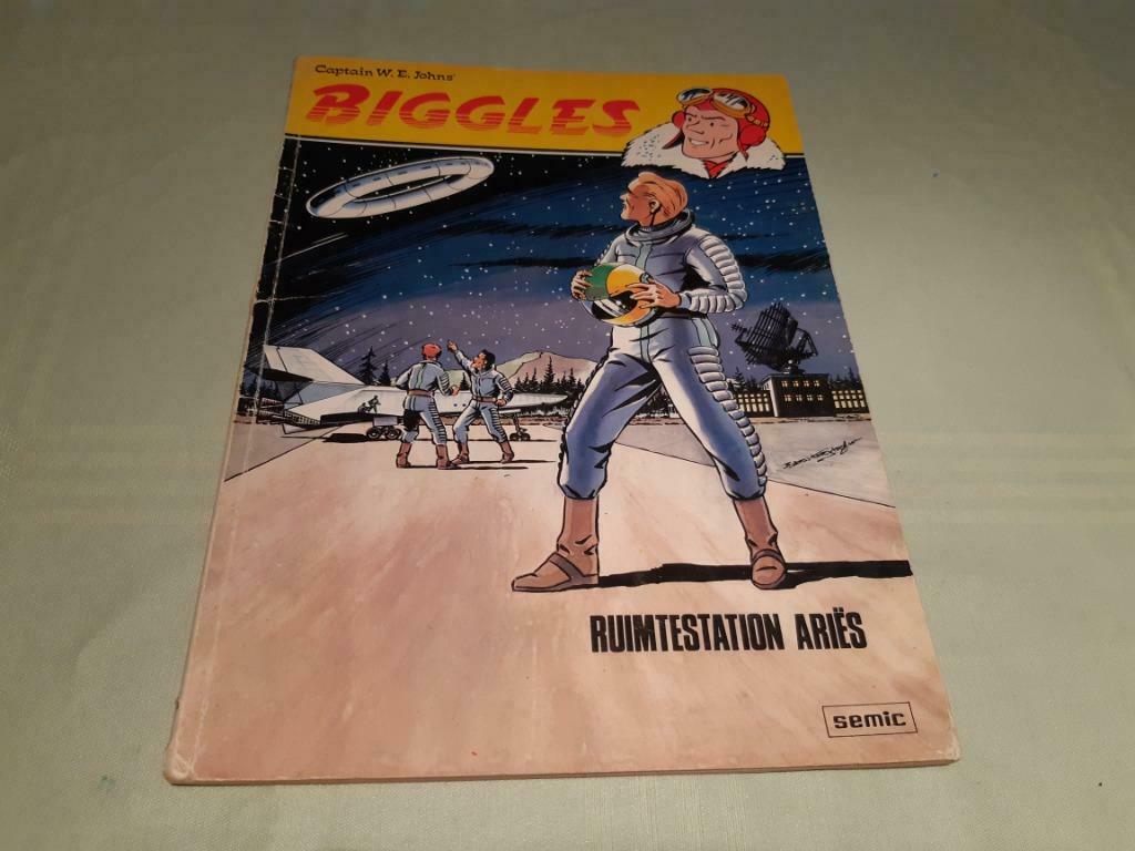 Biggles.4.Ruimtestation Aries., Eén stripboek, Ophalen of Verzenden, Gelezen