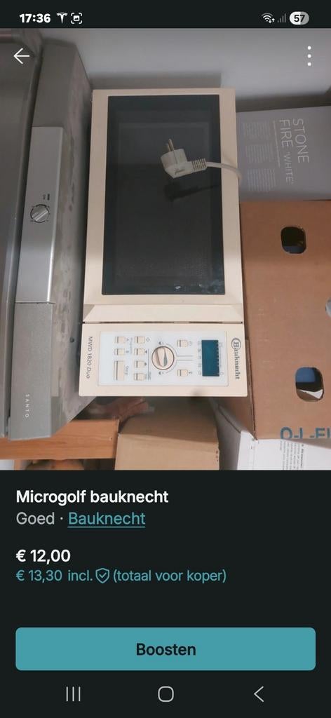 Gebruikt micro, Electroménager, Micro-ondes, Enlèvement