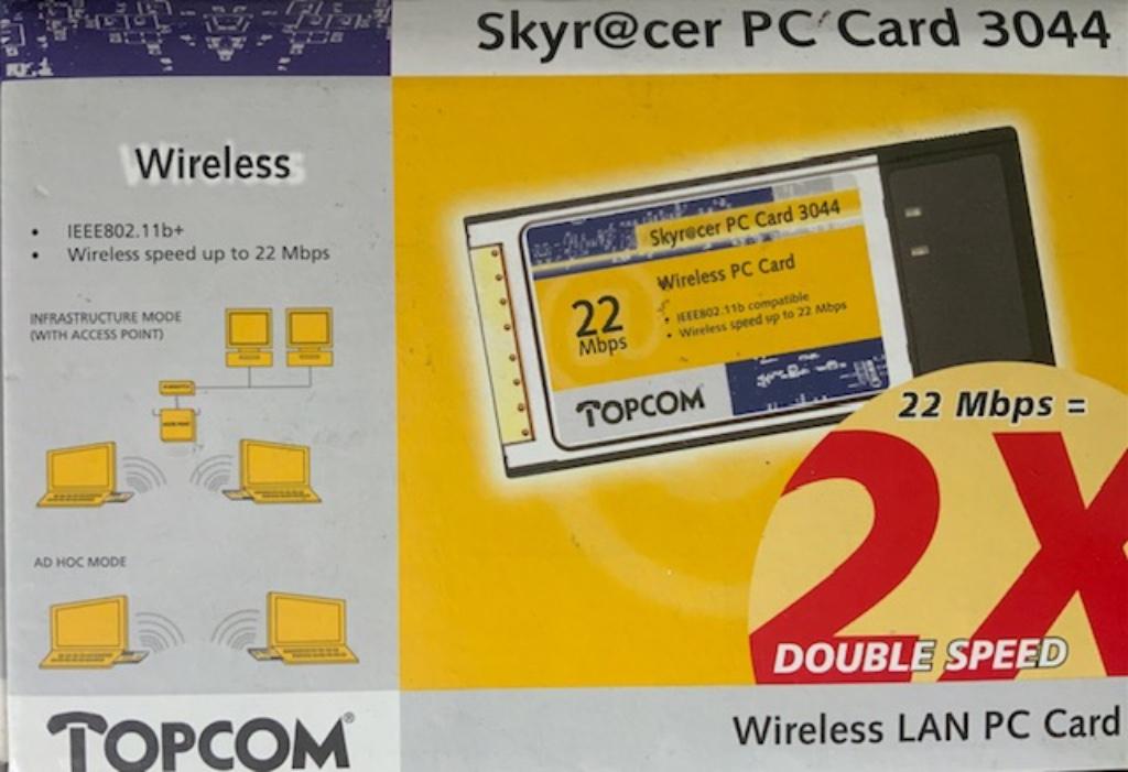 Topcom, PC Card 3044, Informatique & Logiciels, Enlèvement, Comme neuf, Topcom