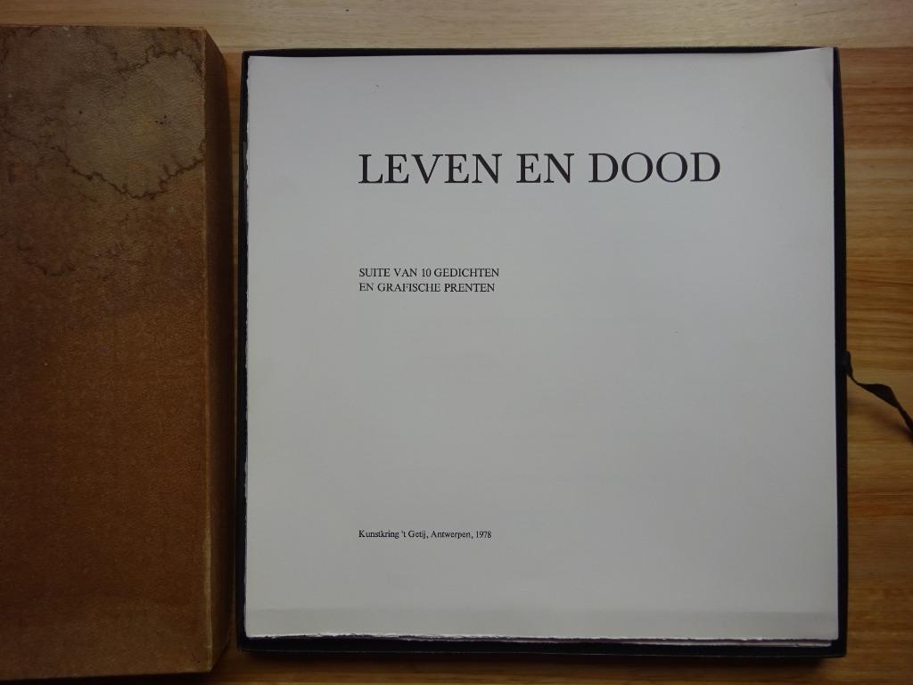 Kunstmap 1979 't Getij Antwerpen 10 grafieken/10 gedichten, Antiek en Kunst, Ophalen of Verzenden