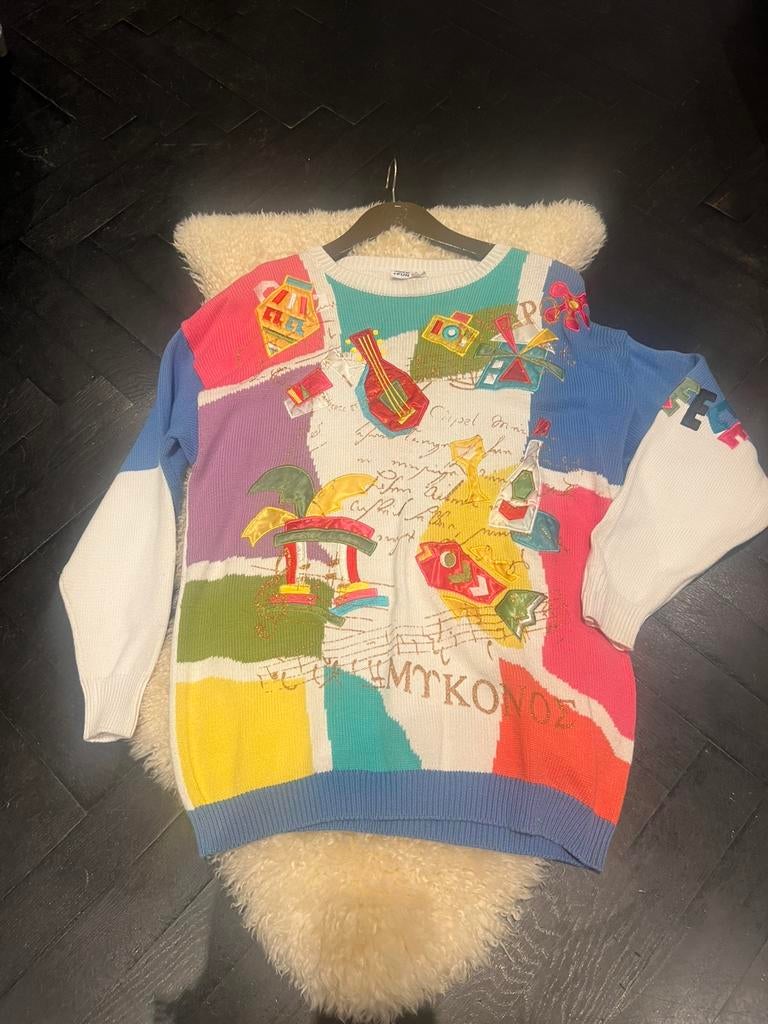 Joye Fun Vintage Colorful Sweater, Ophalen of Verzenden, Zo goed als nieuw