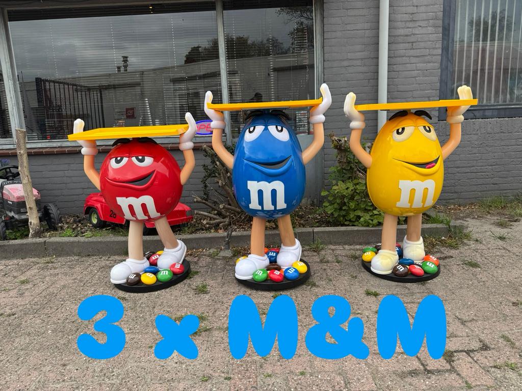 M&M reclame winkel display beeld, Ophalen, Gebruikt, Reclamebord