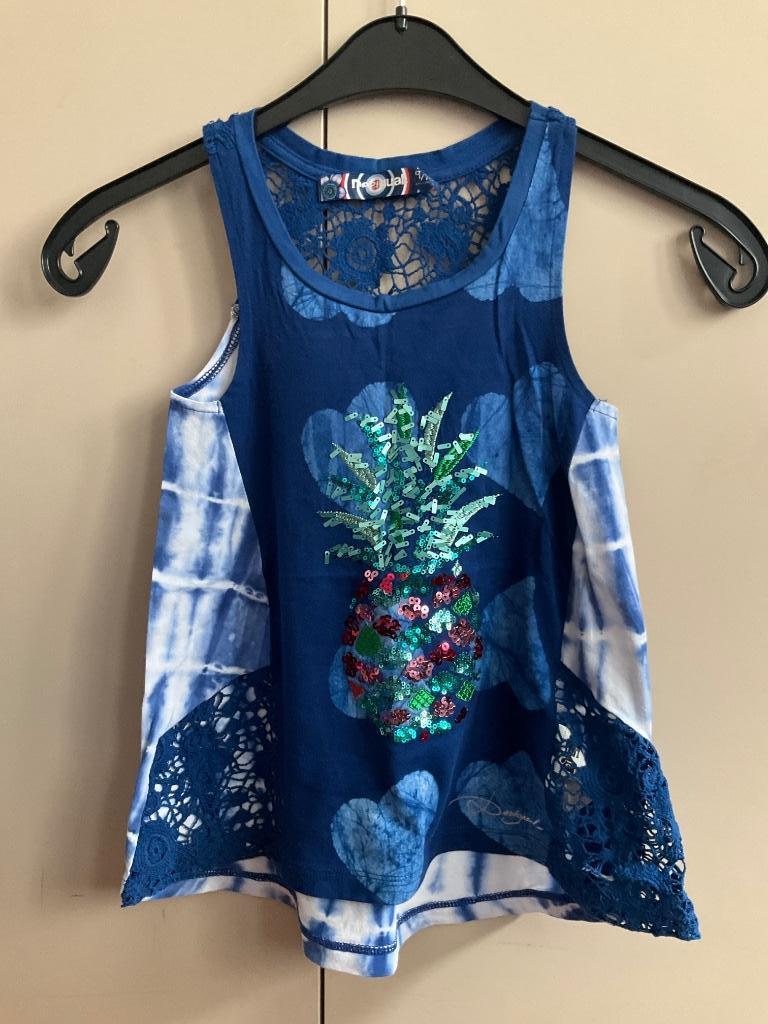 T-shirt Desigual fille 9-10 ans, Ophalen of Verzenden, Gebruikt, Meisje, Shirt of Longsleeve