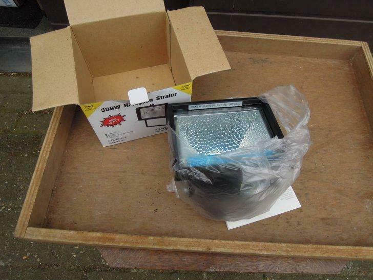 halogeenstraler PRM20100 met lamp, 500 Watt, Ophalen of Verzenden, Nieuw