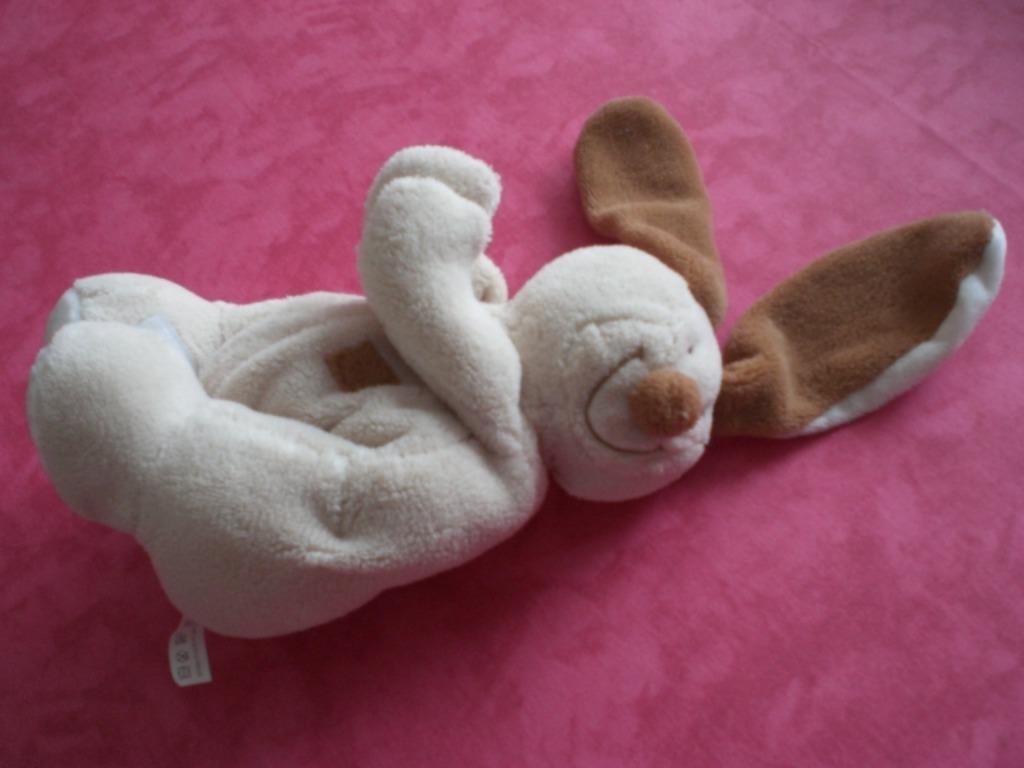Doudou lapin. Beige, Kinderen en Baby's, Speelgoed | Knuffels en Pluche, Zo goed als nieuw, Konijn, Ophalen of Verzenden