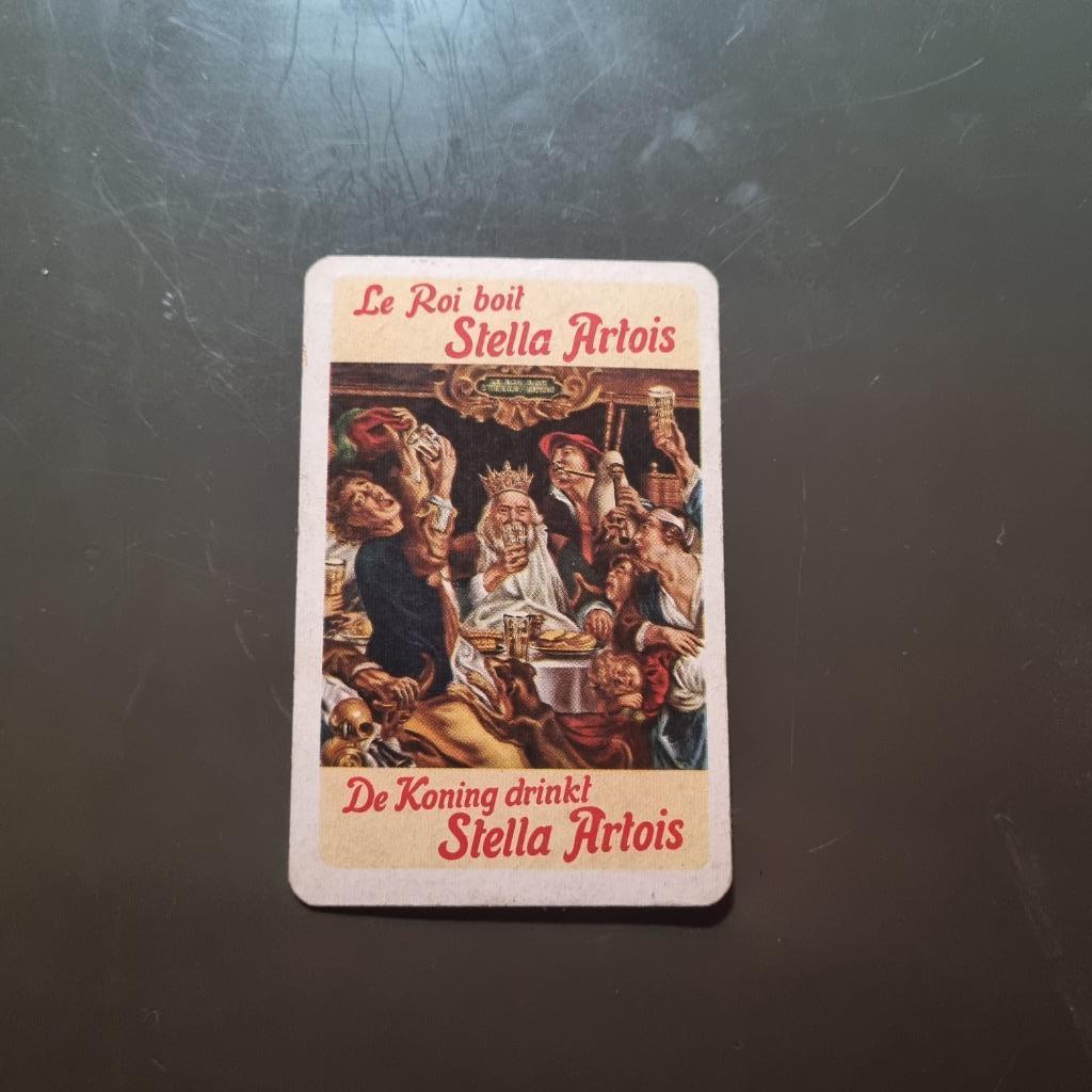 Carte de jeu Stella Artois (modèle 13), Enlèvement ou Envoi, Utilisé, Autres types, Stella Artois