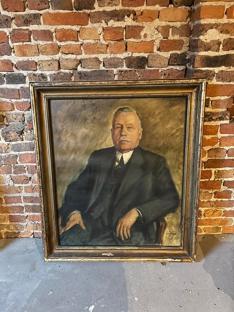 Groot antiek schilderij, Antiek en Kunst, Kunst | Schilderijen | Klassiek, Ophalen