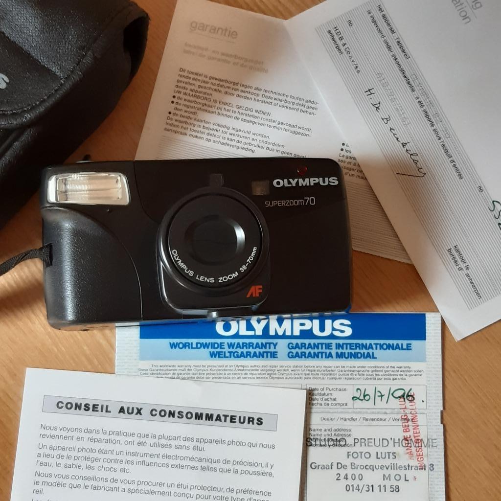 Vintage Olympus Superzoom70 ( 1996), Ophalen of Verzenden, Gebruikt, Compact, Olympus
