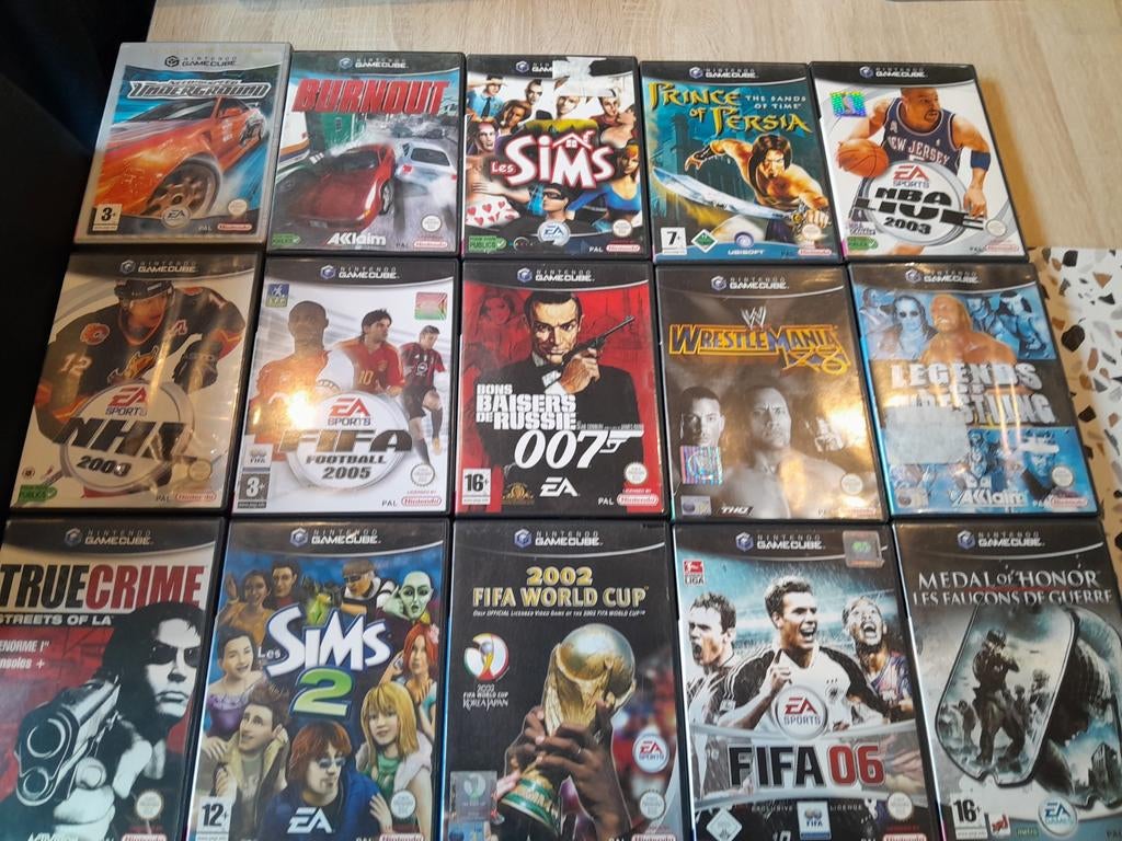 Lot 15 jeux Nintendo Game Cube, Online, Gebruikt, 2 spelers, Vanaf 7 jaar
