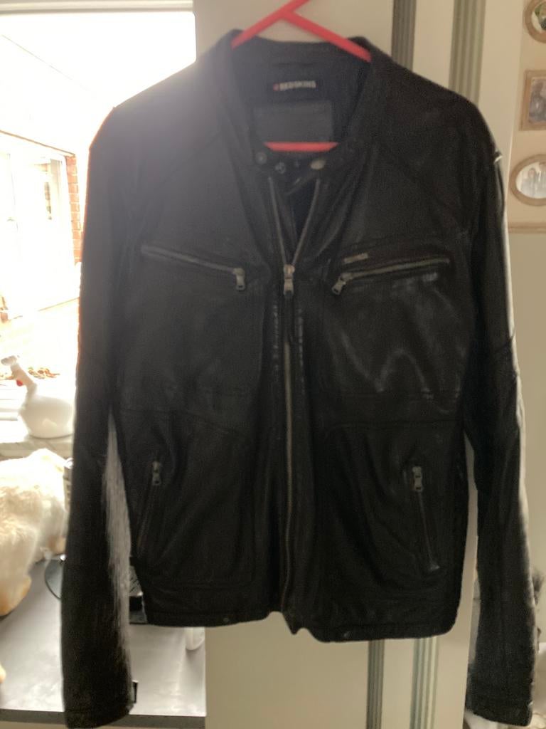 Veste en cuir pour homme mt.xl Redskins, Vêtements | Hommes, Vestes | Hiver, Taille 56/58 (XL), Comme neuf, Brun, Enlèvement