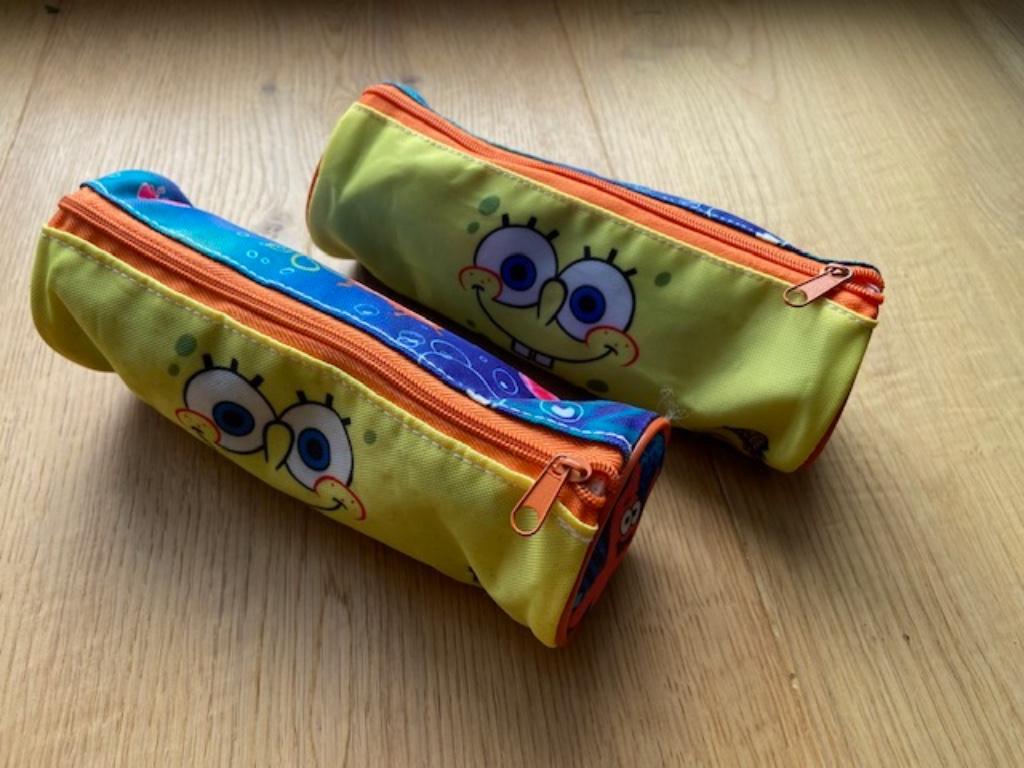 2 trousses plumiers scolaires BOB L'éponge, Enlèvement ou Envoi, Comme neuf