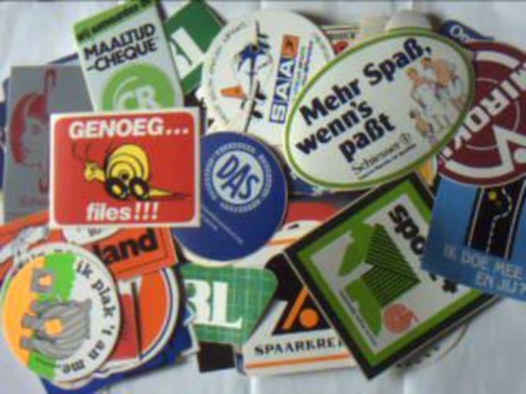 Assortiment (100) STICKERS uit de oude doos-, Verzamelen, Ophalen of Verzenden, Nieuw