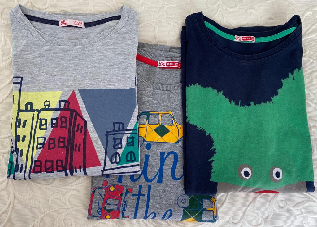 Lot 3 t-shirts manches longues Pareil Au Même 10 ans, Utilisé, Pareil Au Même, Garçon, Chemise ou À manches longues