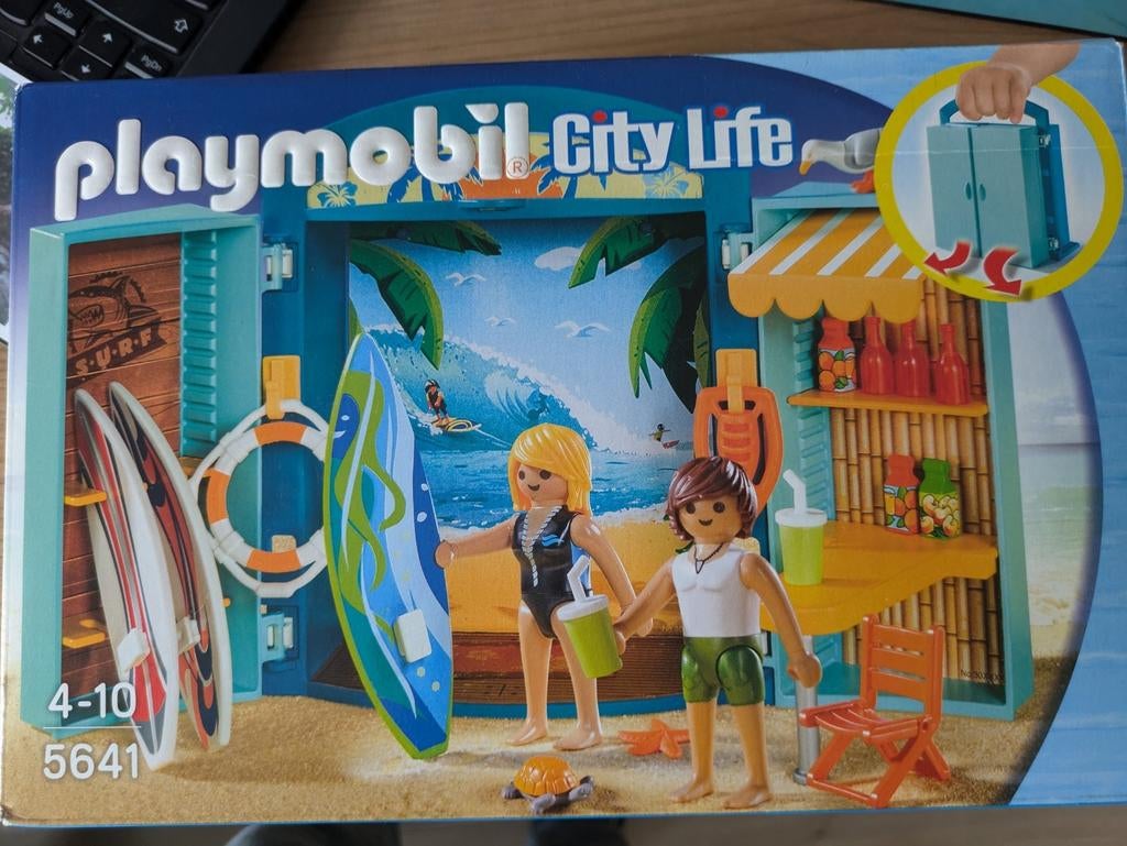 Playmobil Strandsets surfshop volledig, Ophalen of Verzenden, Zo goed als nieuw