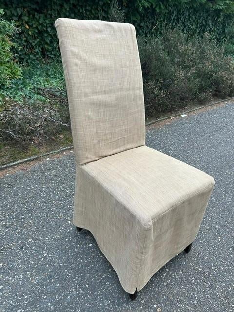Eetkamerstoelen, 6, strak landelijk, light french beige, Autres couleurs, Flamant, Landelijk, Enlèvement, Tissus